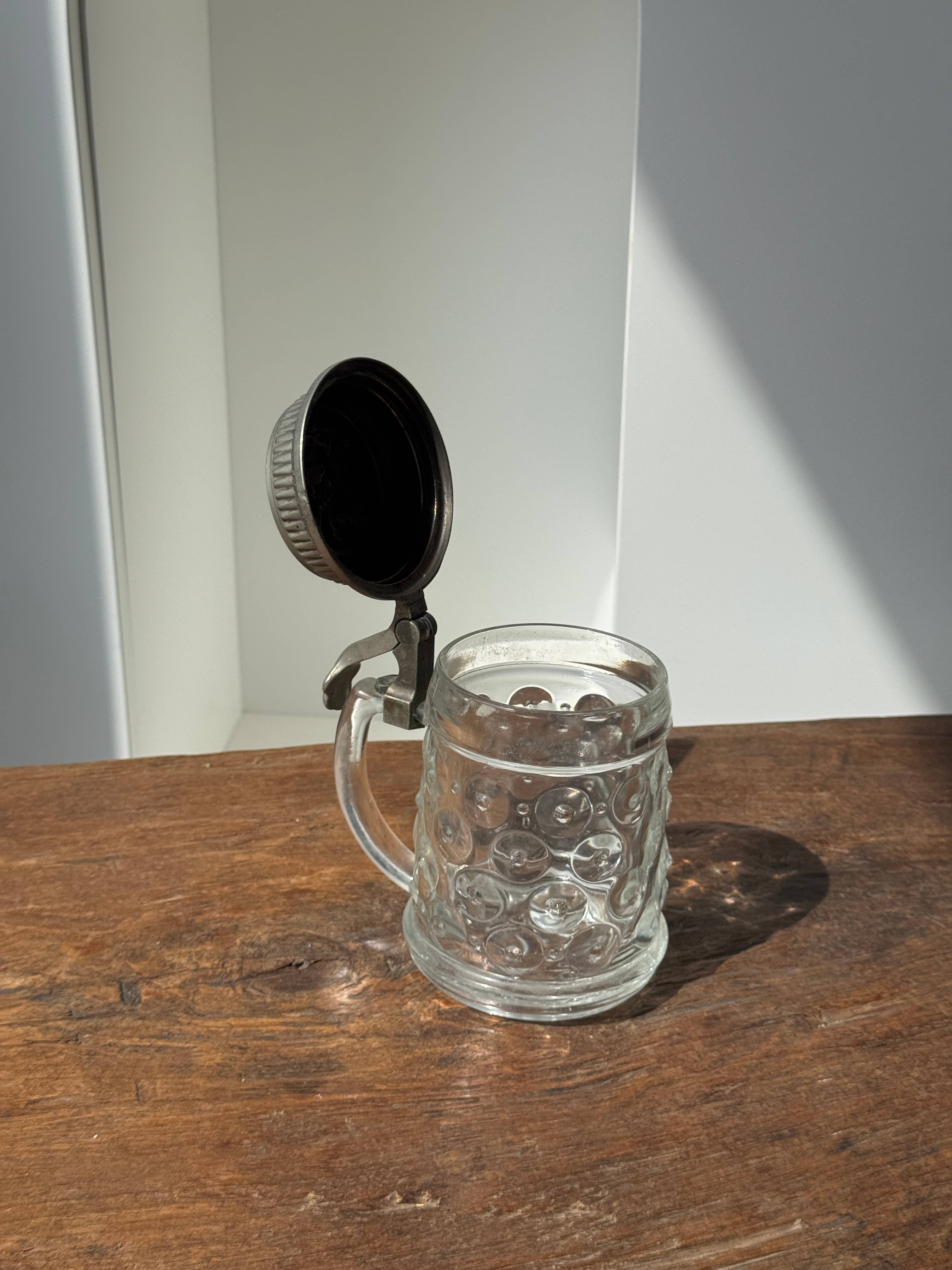 Office Objets - Wholesale Beer Glass/Mug - Alsatian beer mug with figurative pewter lid3