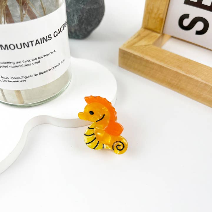 mildstyles – Großhandel Haarclip – Damen – Mini-Haarspangen aus Acetat mit Meeresmotiven1