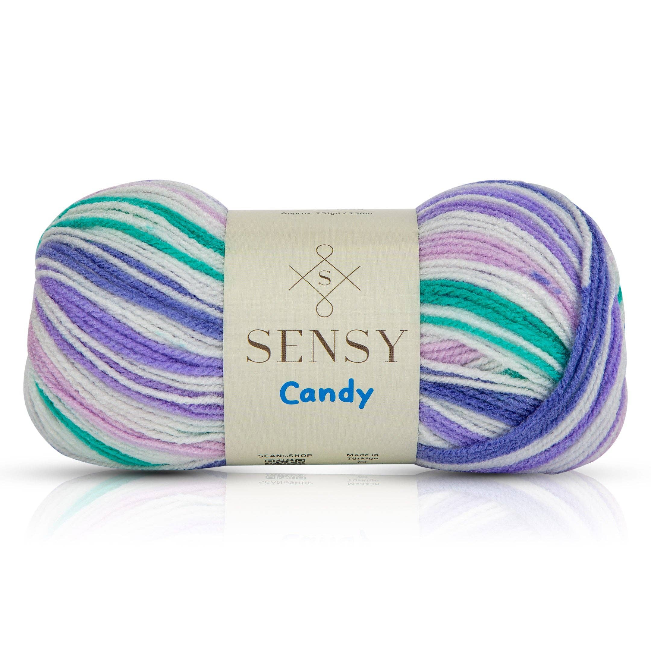 Sensy - Wholesale Yarn - Sensy Candy Yarn, 3.5 oz, 251 Yards, Gauge 3 Light12