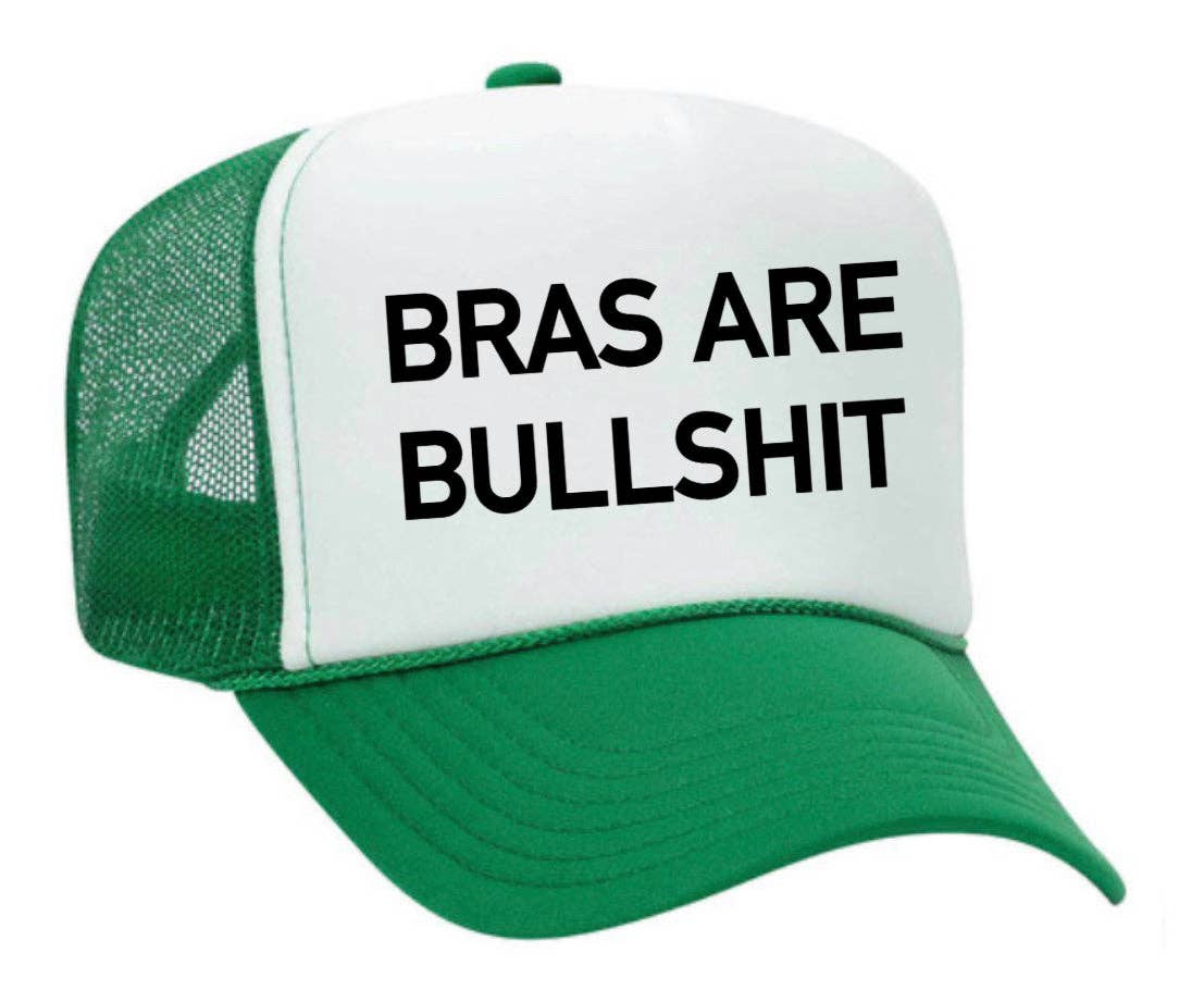 Inappropriate Trucker Hats - Wholesale Trucker Hat - Women's - Bras Are Bullshit Trucker Hat33