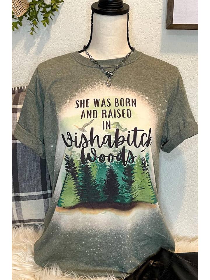 Rebelle Tree Boutique - Wholesale T-Shirt (Graphic) - Women's - Wishabitch Woods Tee1