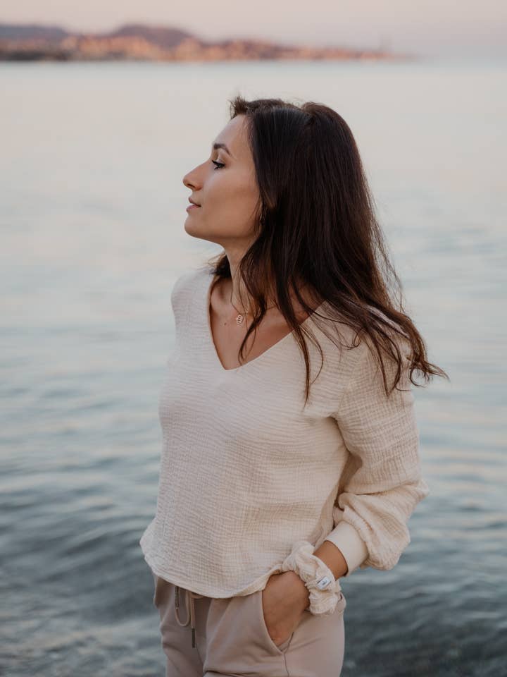 hutch&putch - Wholesale Blouse - Women's - Musselin blouse "Jule" • with balloon sleeves12