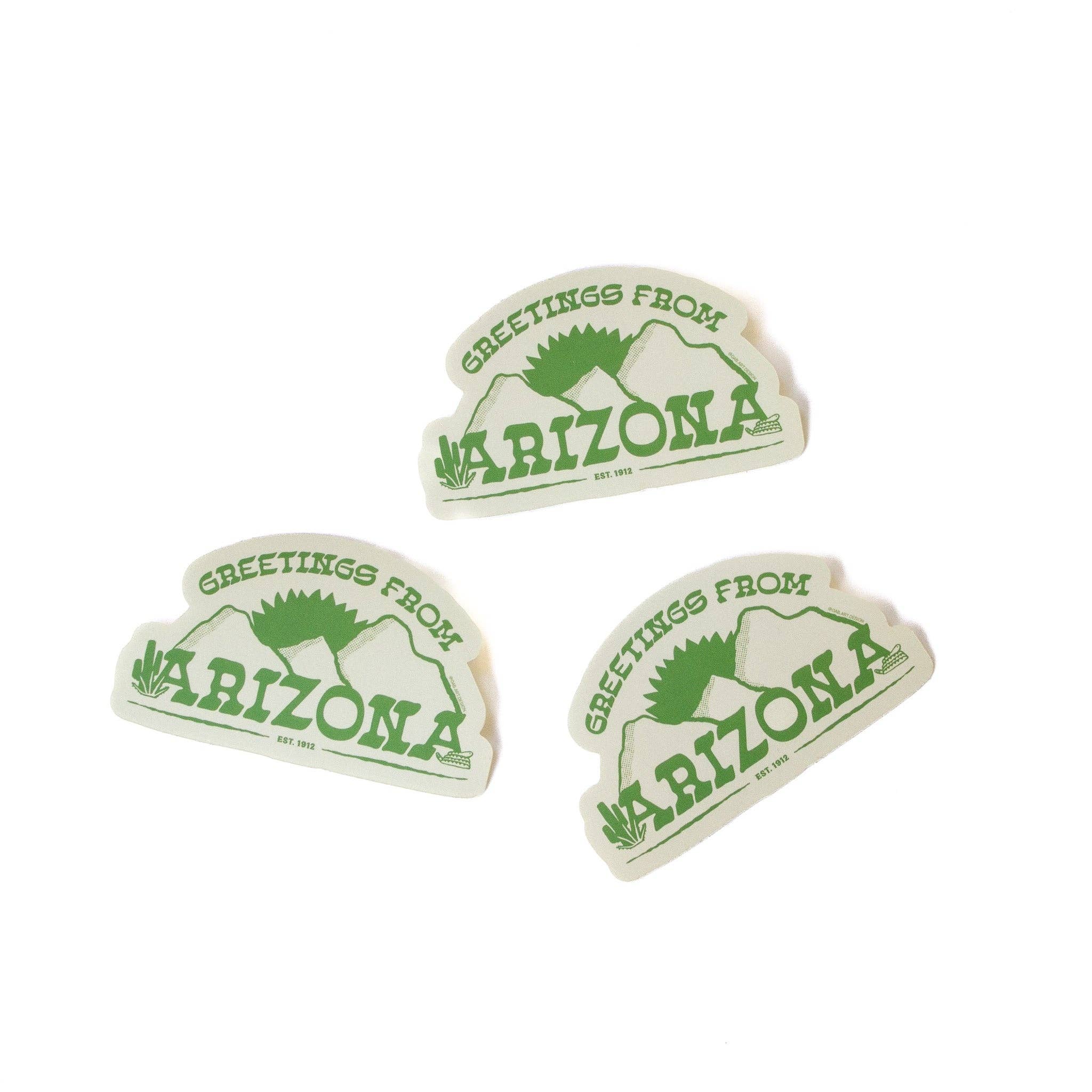 Gab Art & Design – Großhandel Aufkleber – Grüße aus Arizona Aufkleber1