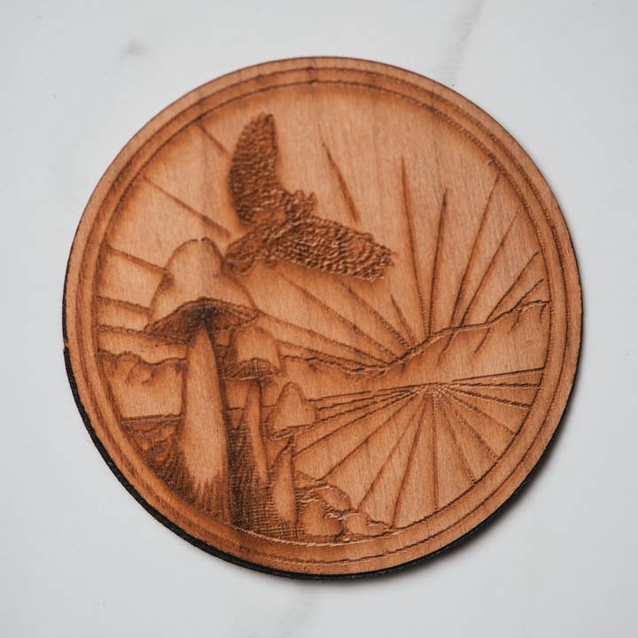 Pegatina de madera Flying para venta al por mayor de Dom Chi Designs