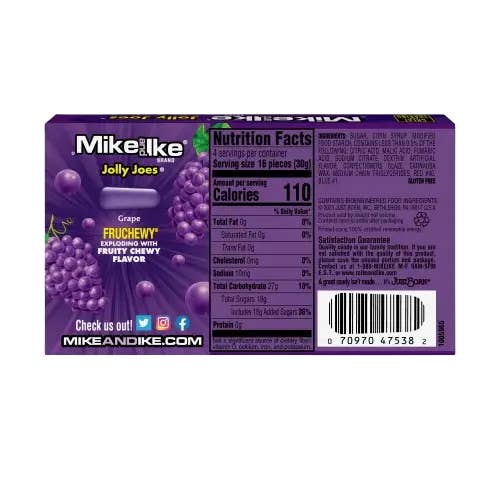 Echo Sales Canada - Wholesale Gummy - Mike and Ike Jolly Joes 4.25 oz. Theater Box -case 12crt
