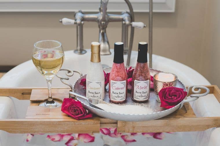 Oily Blends - Wholesale Bath Salts - 10 oz Unlabeled / Private Label Wine Scented Bath Salts5