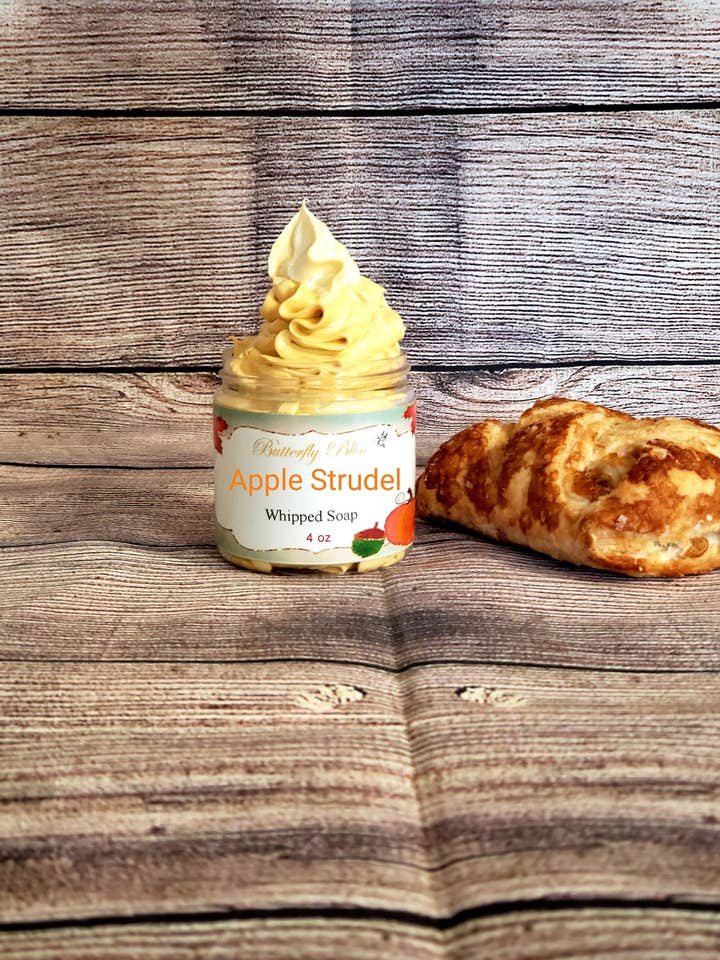 Jabón batido con strudel de manzana | Jabón batido de manzana | Whipped So para venta al por mayor de Butterfly Bliss