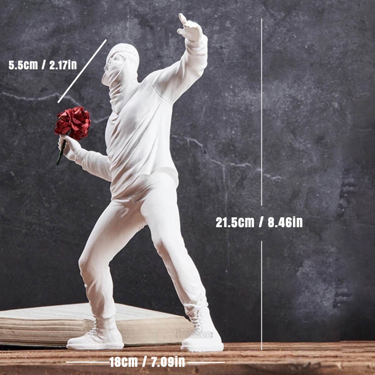 Moderny - Wholesale Decorative Figurine - Banksy Flower Rioter1