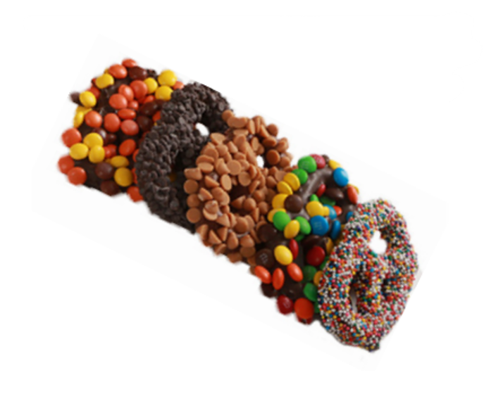 Chocolate Works - Wholesale Chocolate Covered Sweets - 12pc Chocolate Covered Pretzels2