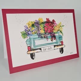 Folded greeting card (subject # 1236). A6 format for wholesale by CARD-ART