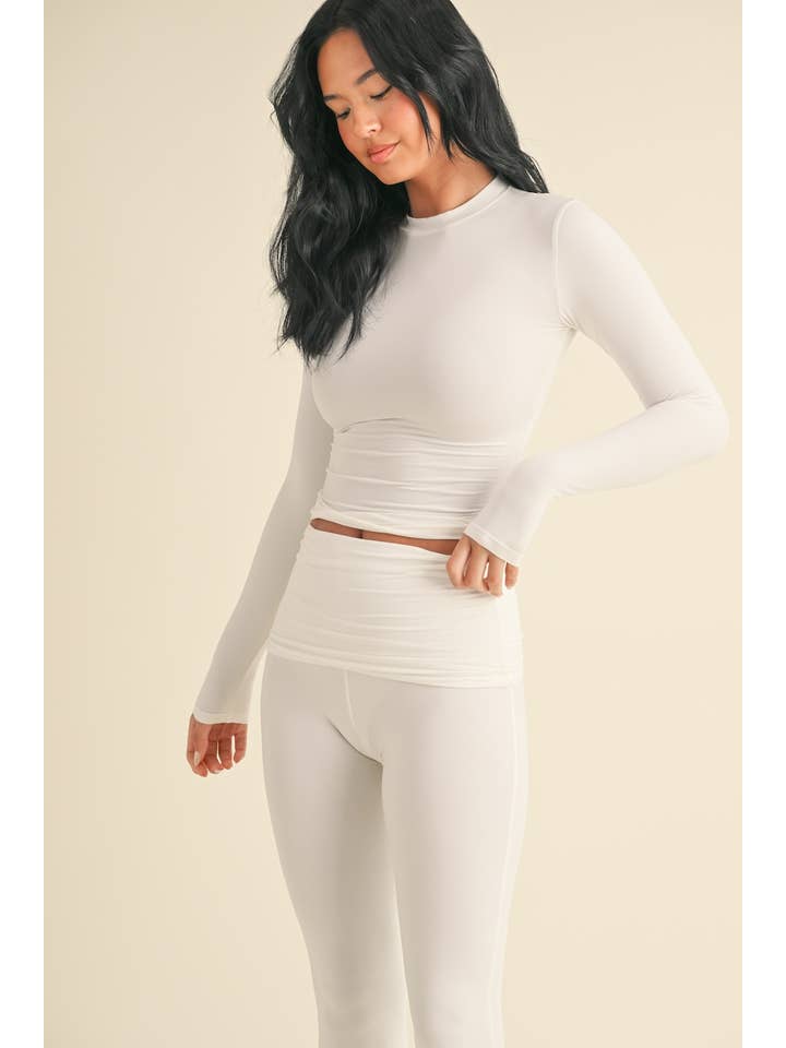 KIMBERLY C - Wholesale Lounge Top - Women's - Soft Knit Jersey Long Sleeve Tee33