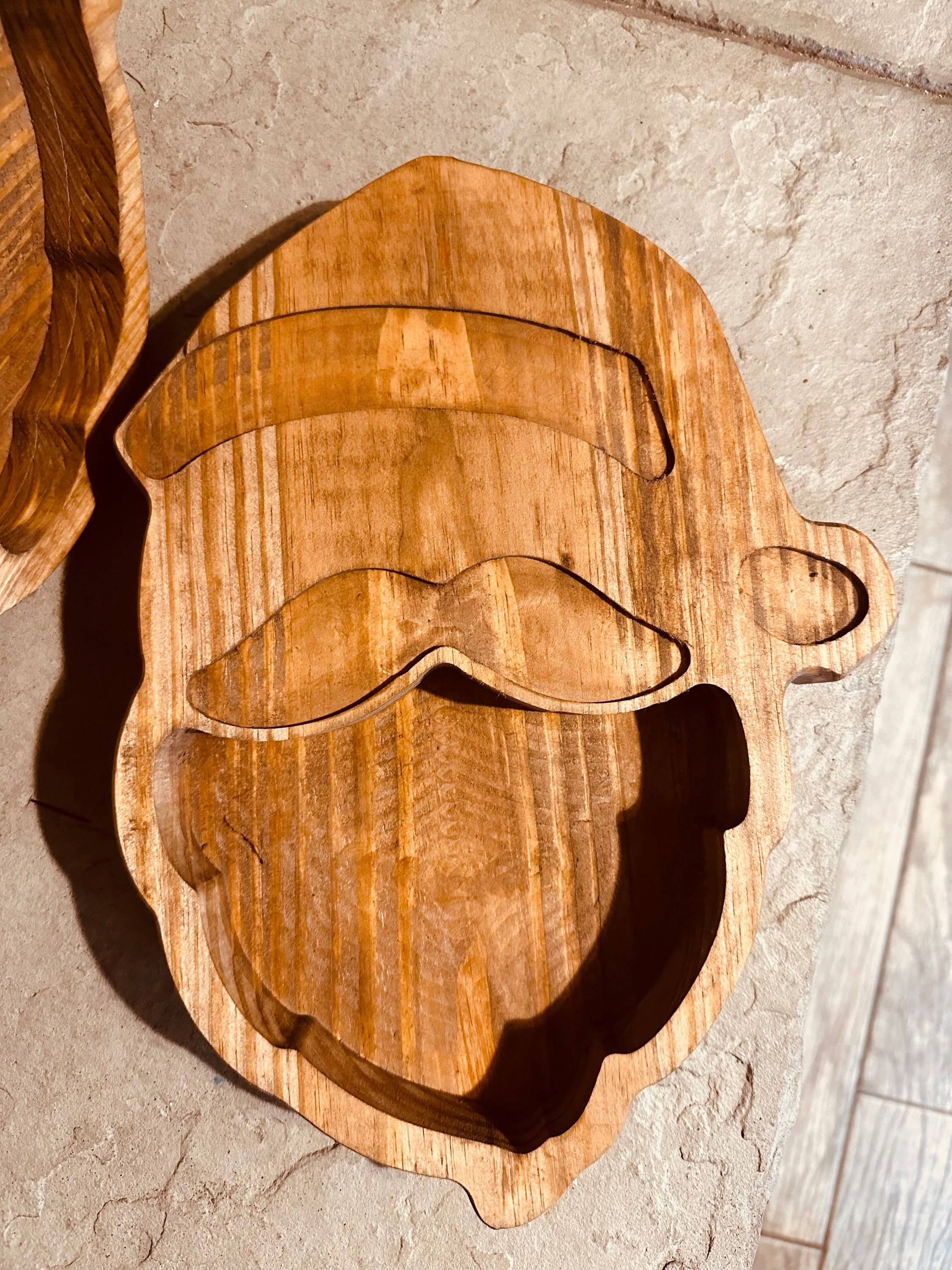 McCain's Furniture Co - Wholesale Candle Holder - Santa Bundle of 5 Candle-Ready Wooden Bowls - Candle Holder2