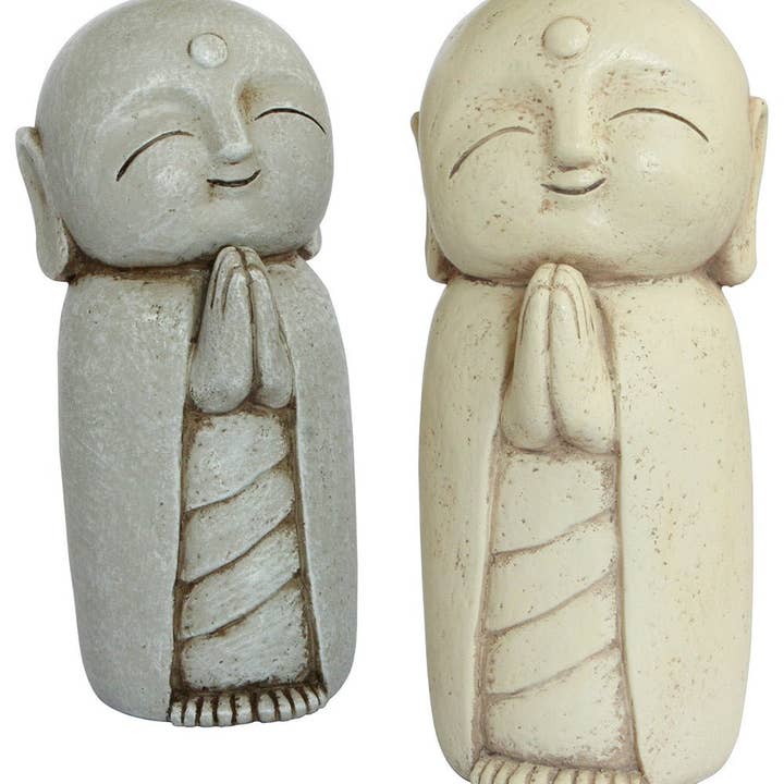 Buddha Groove - Wholesale Decorative Figurine - Peaceful Jizo Garden Statue, 8 Inches4