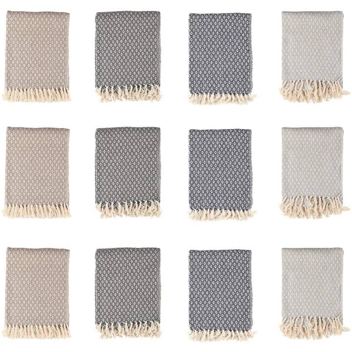 Arkwright Home - Wholesale Throw Blanket - Throw Blanket, Patterned Cotton with modern design28