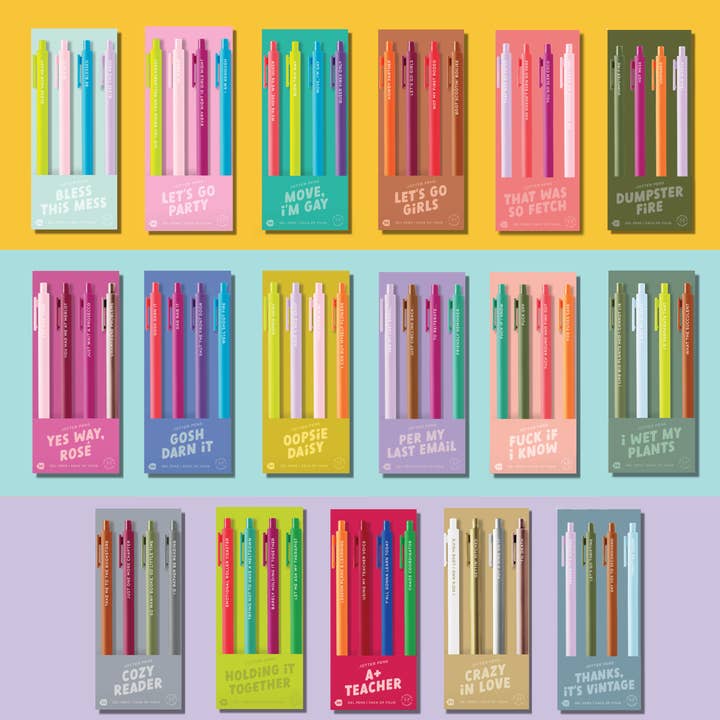 Talking Out of Turn - Wholesale Pen - Jotter Sets 4 Pack (New Sets!!!)