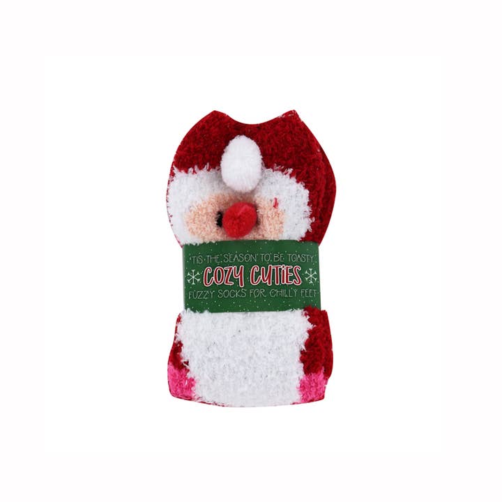 DM Merchandising – wholesale Socks – Unisex – Cozy Cuties Fuzzy Holiday Socks