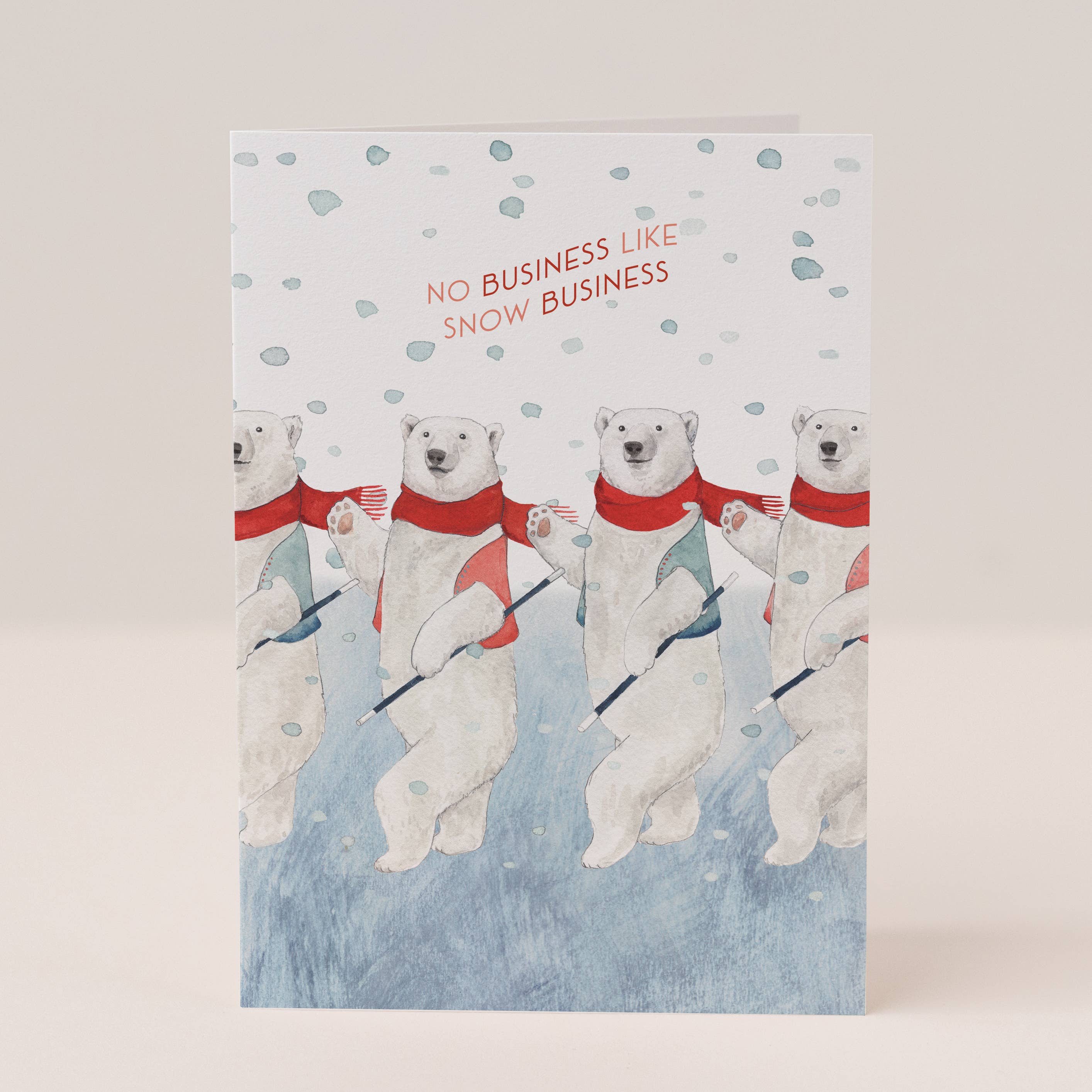 Mister Peebles – wholesale Christmas card – Snow Business Christmas Card 4 Pack2