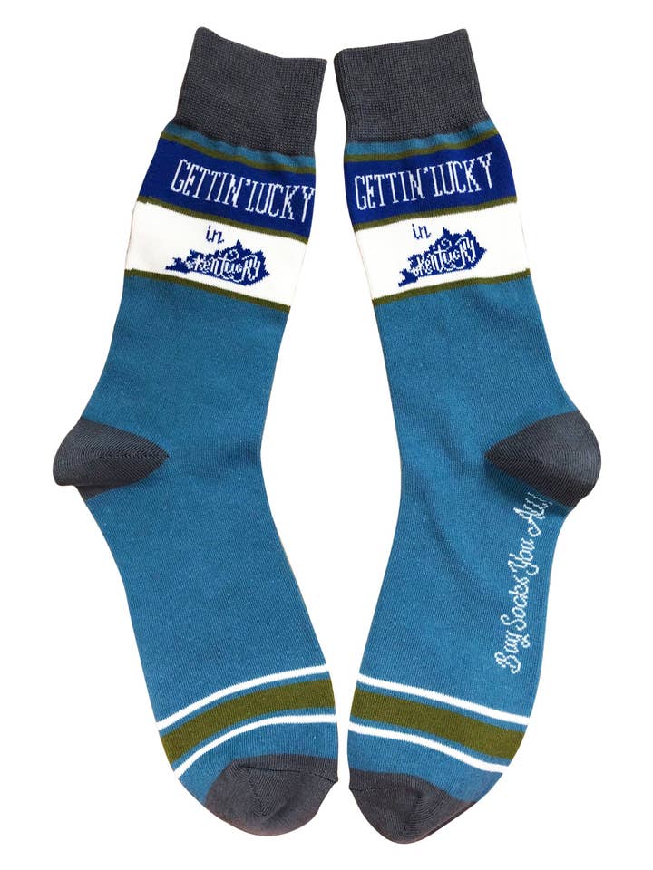 Gettin Lucky in Kentucky - Calcetines hombre para venta al por mayor de Buy Socks You All