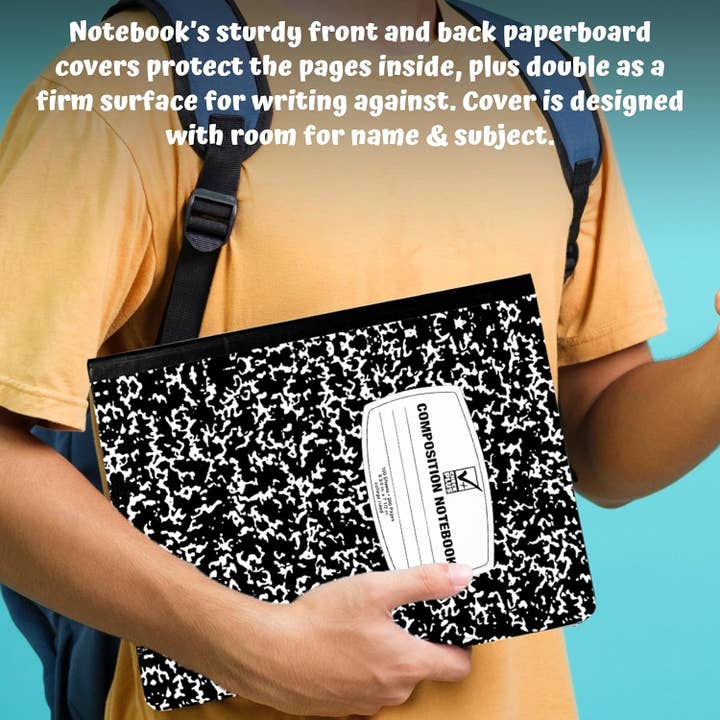 4E's Novelty - Wholesale Notebook - Wide Ruled Composition Notebooks-4 Ppcs Hard Cover 100 sheet