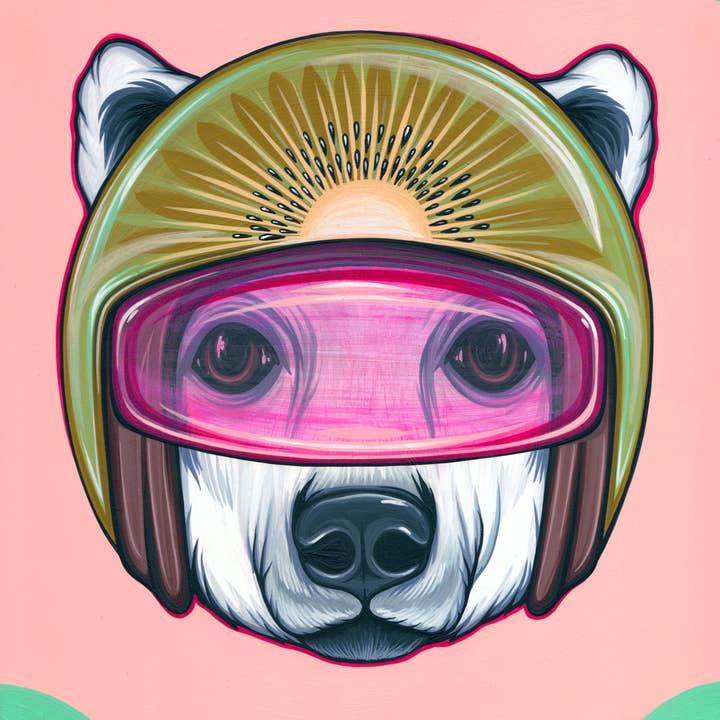 8"x10" Art Print - KiwiBear for wholesale by Kaitlin Ziesmer