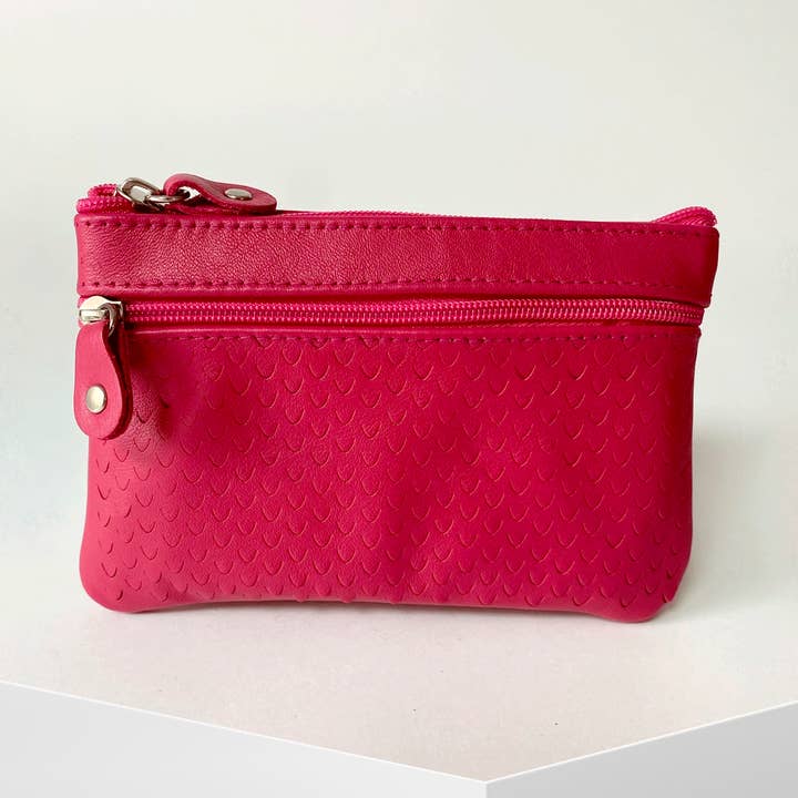 VALTICO – Engroshandel Møntpung - Dame – Læder tegnebog med to lynlåse.1