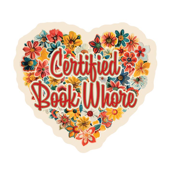 Funny Book Whore Read Literature High Quality Vinyl Sticker for wholesale by Juju and Moxie