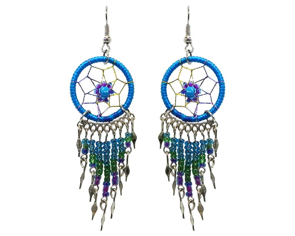 Pichincha - Vente Boucles d'oreilles pendantes - Boucles d'oreilles pendantes en métal à perles longues Daisy Dream Catcher6