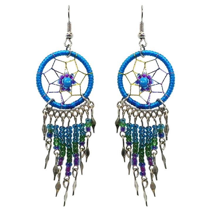 Pichincha - Vente Boucles d'oreilles pendantes - Boucles d'oreilles pendantes en métal à perles longues Daisy Dream Catcher6