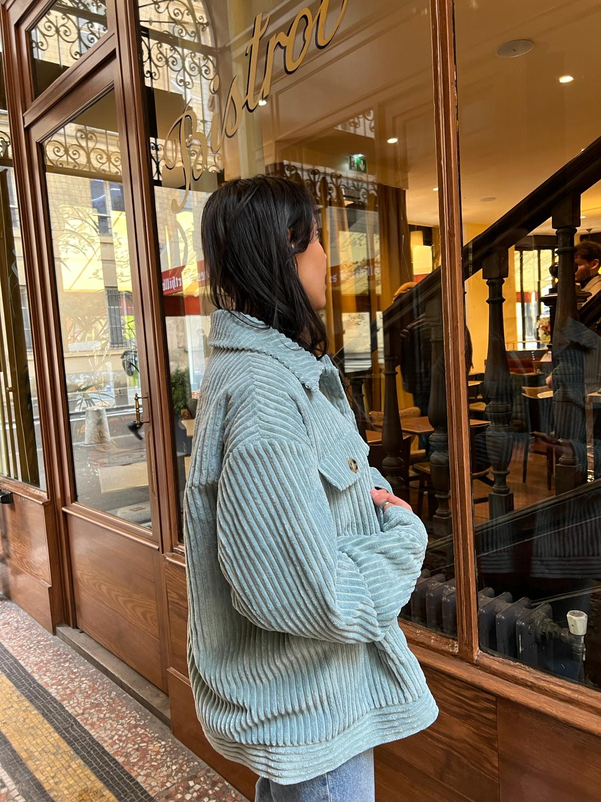 KZELL PARIS – Blusão - Mulher por atacado – Jaqueta de veludo cotelê feminina4