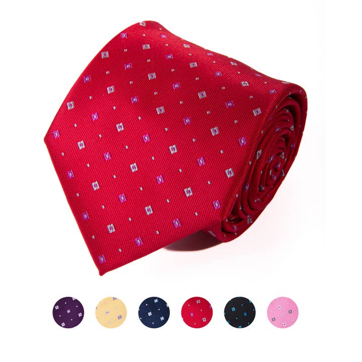 Cravate régulière tissée en microfibre pour hommes - MPW5983 pour la vente par Selini New York