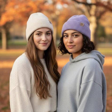 Plain Ribbed Cuffed Winter Beanie for wholesale by Hatzzi