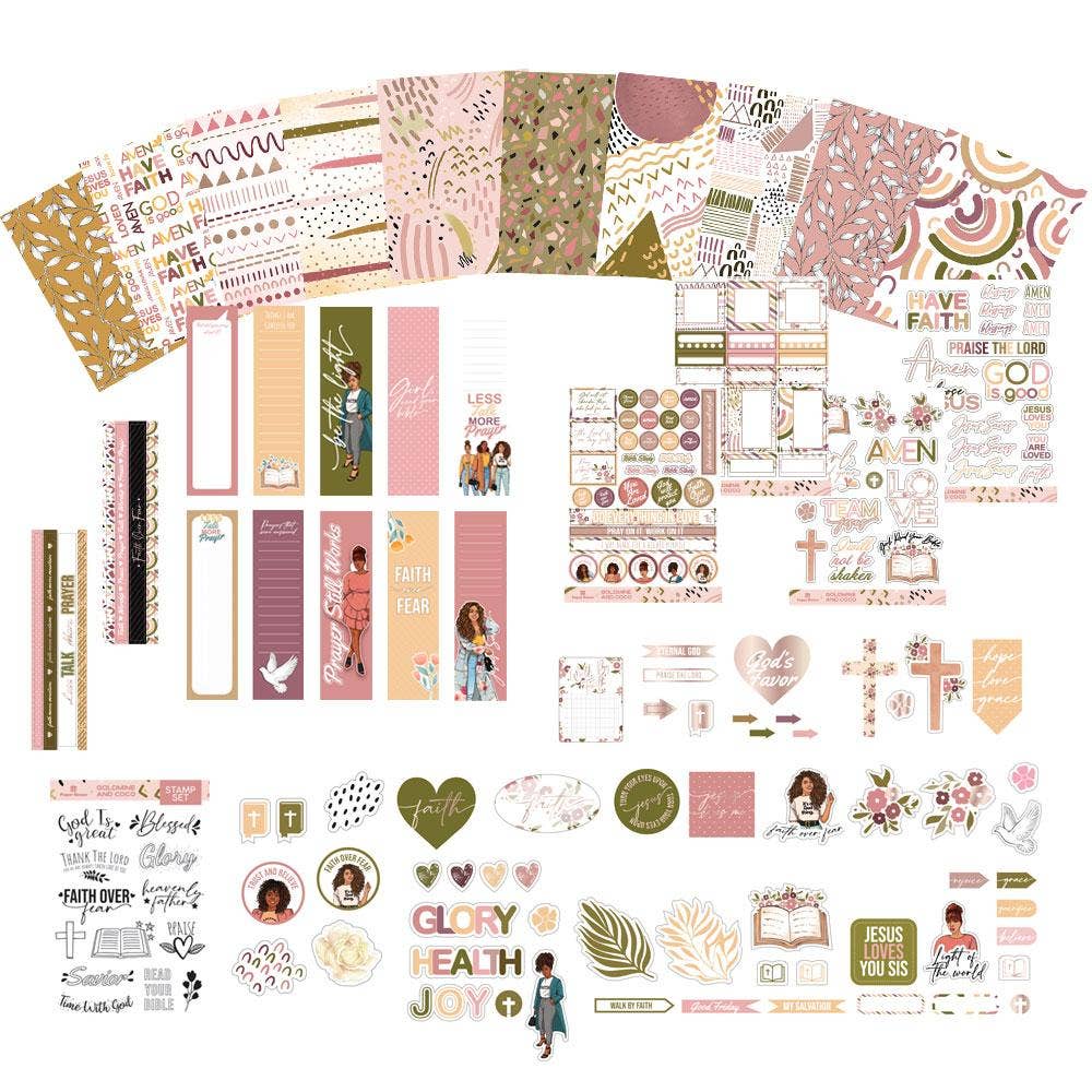 Paper House Productions - Venta al por mayor Kit de manualidades - Kit de Journaling Bíblico - Colaboración Goldmine & Coco2
