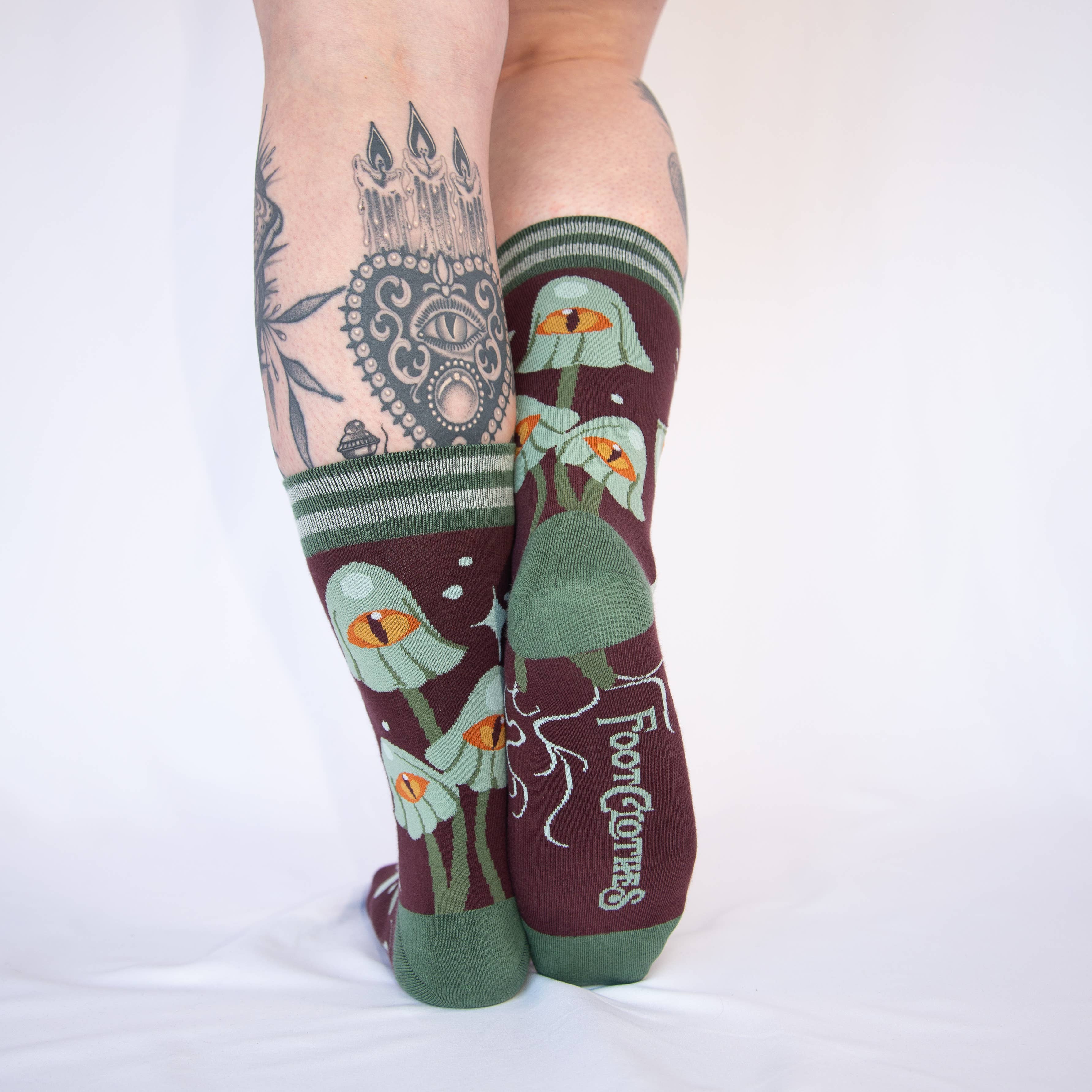 FootClothes LLC - Wholesale Socks - Unisex - Mystic Mushrooms Crew Socks20