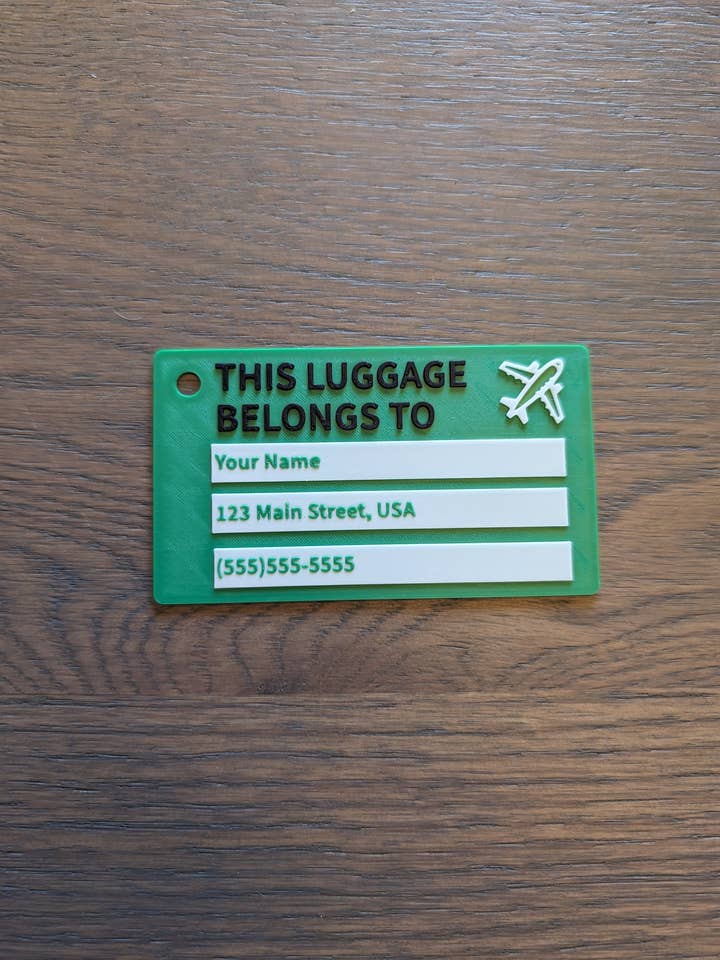 Custom Luggage Tags - Large for wholesale by Material Concepts