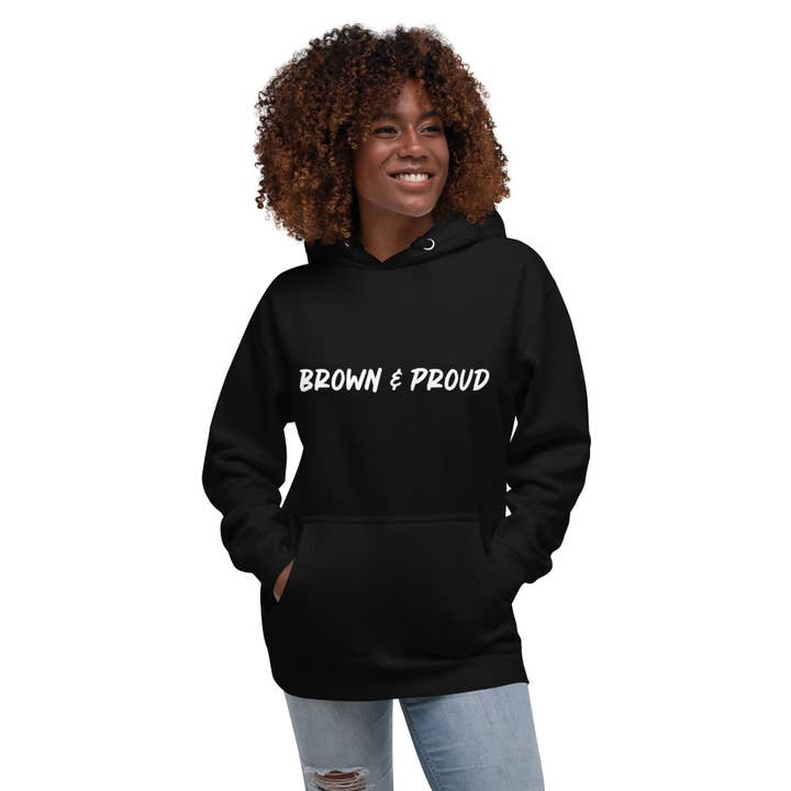 Brown & Proud Unisex Hoodie for wholesale by Xpresso Unicorn