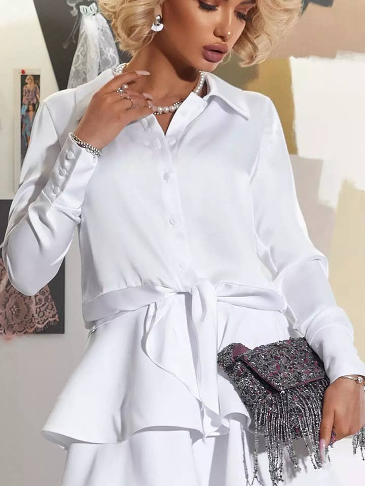 Womens Blouse From Eco-Silk for wholesale by Folkmoda