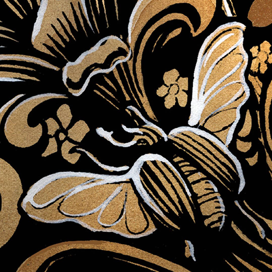 Sunny Days - Wholesale Love Card - Raven with a Garland of flowers3