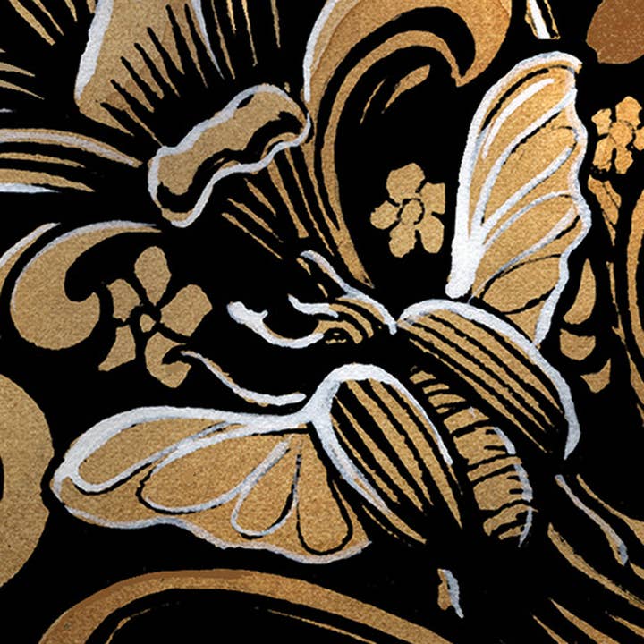 Sunny Days - Wholesale Love Card - Raven with a Garland of flowers3