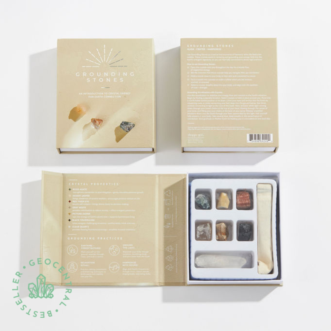 GeoCentral - Wholesale Spiritual Stone/Crystal - Grounding Stones Boxed Crystal Collection1