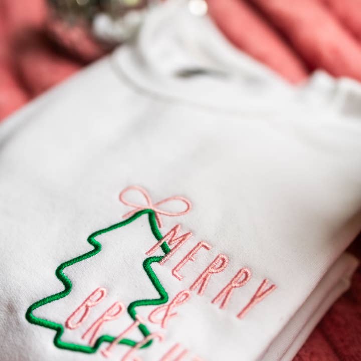 Bash - Wholesale Graphic Sweatshirt - Women's - Christmas Sweatshirt, Christmas Apparel, Embroidered