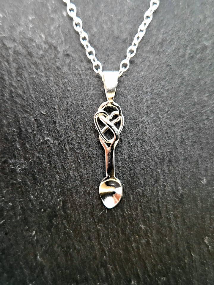 Encircled Heart Welsh Lovespoon Necklace for wholesale by Caerynys Shed Jewellery