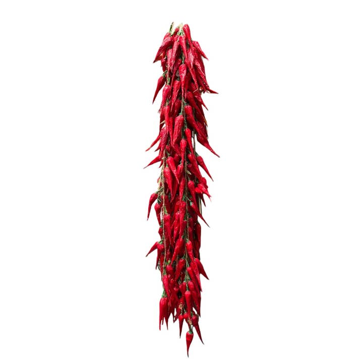 Import Corner - Wholesale Artificial Plant - 41610: CHILE RISTRAS - 30 DRIED CHILI PEPPERS ON JUTE STRING1