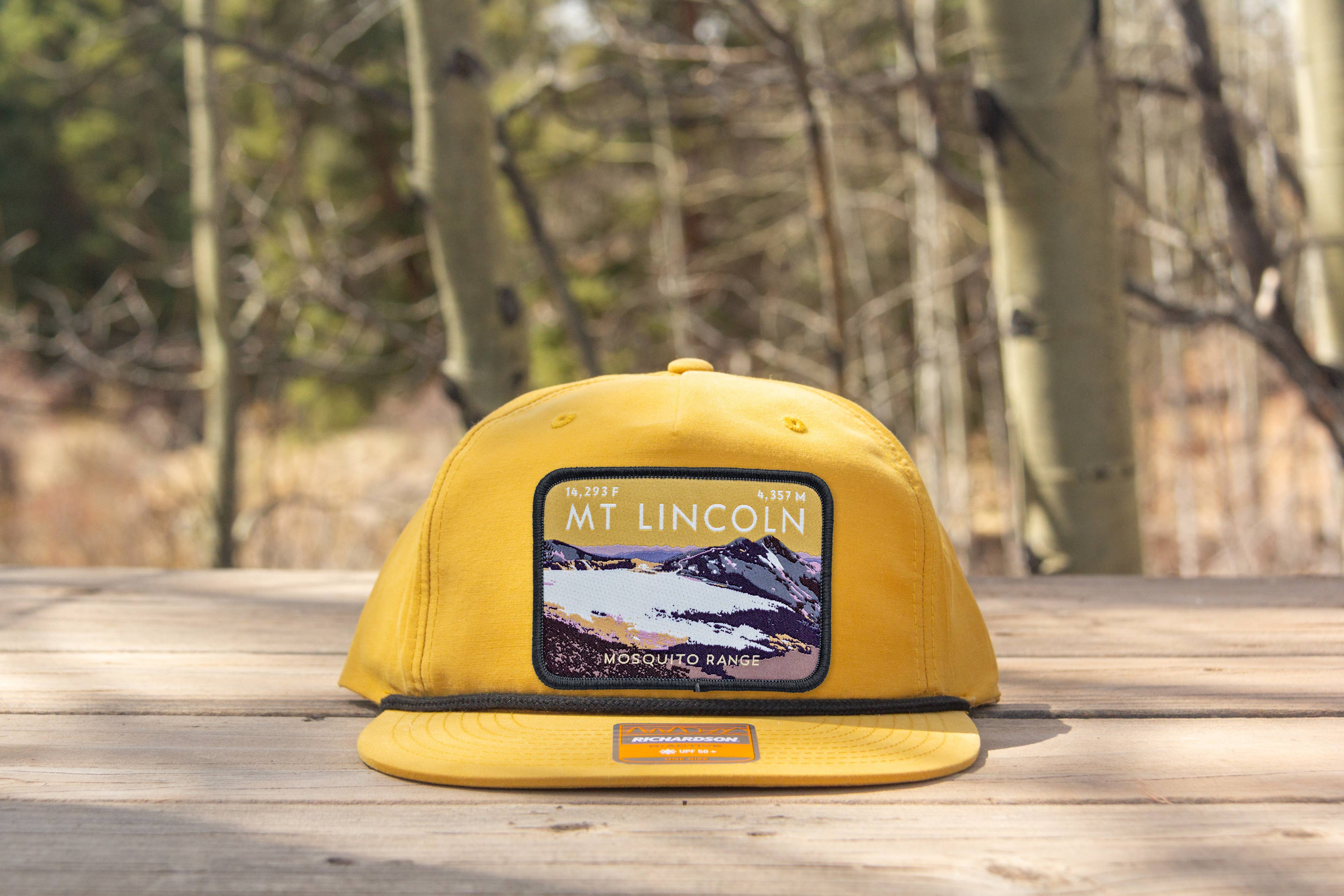 Hinterland Outdoors - Wholesale Flat Brim Cap - Unisex - Mount Lincoln Colorado 14er Rope Hat2