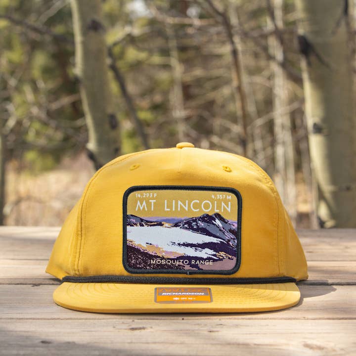 Hinterland Outdoors - Wholesale Flat Brim Cap - Unisex - Mount Lincoln Colorado 14er Rope Hat2