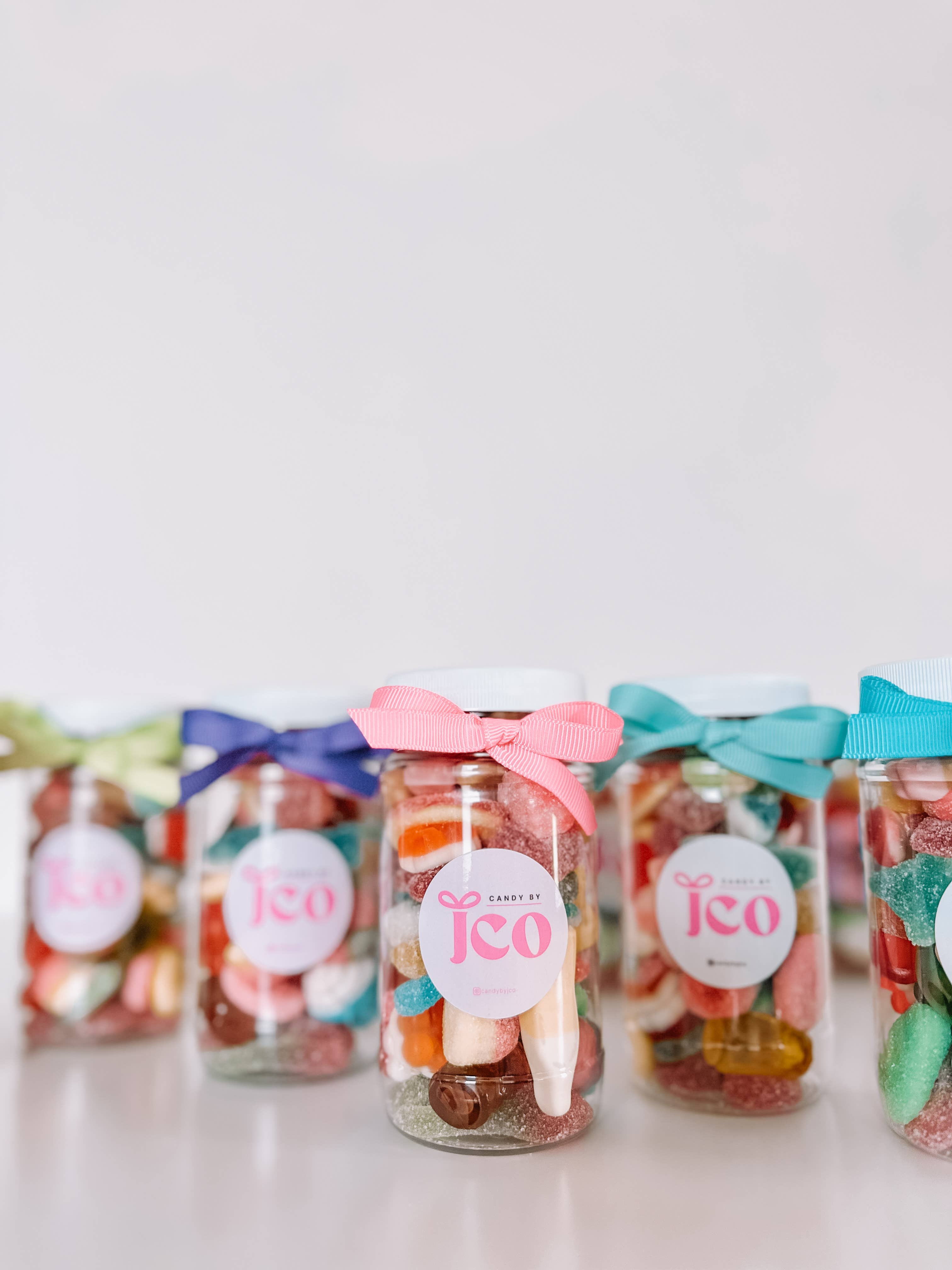 Candy by J.Co - Wholesale Gummy - The Custom Candy Jar - 8 ounce plastic jar6