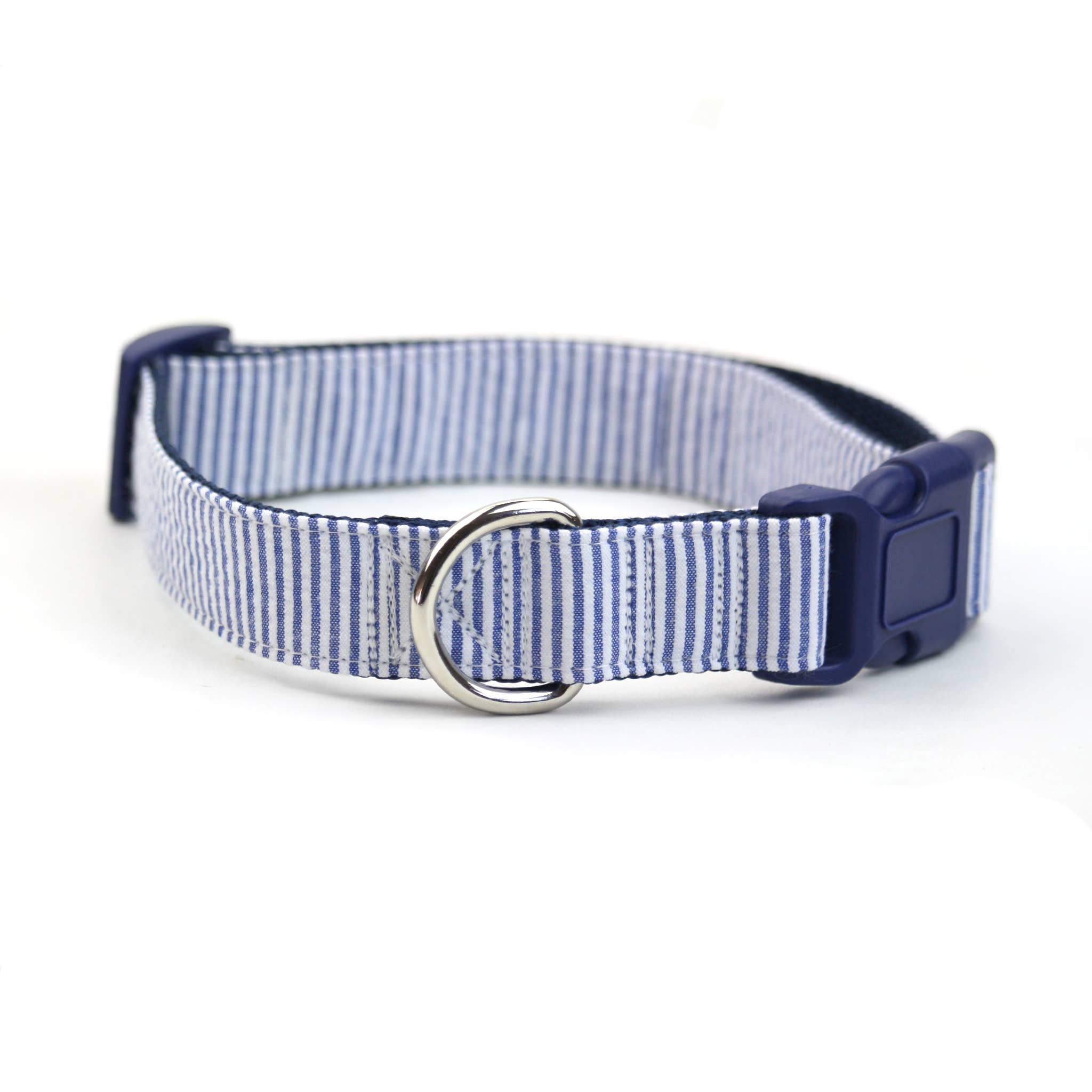 Dusidog – Engroshandel Halsbånd - Hund – Blå Stribet Nautisk Hundehalsbånd - Nantucket3