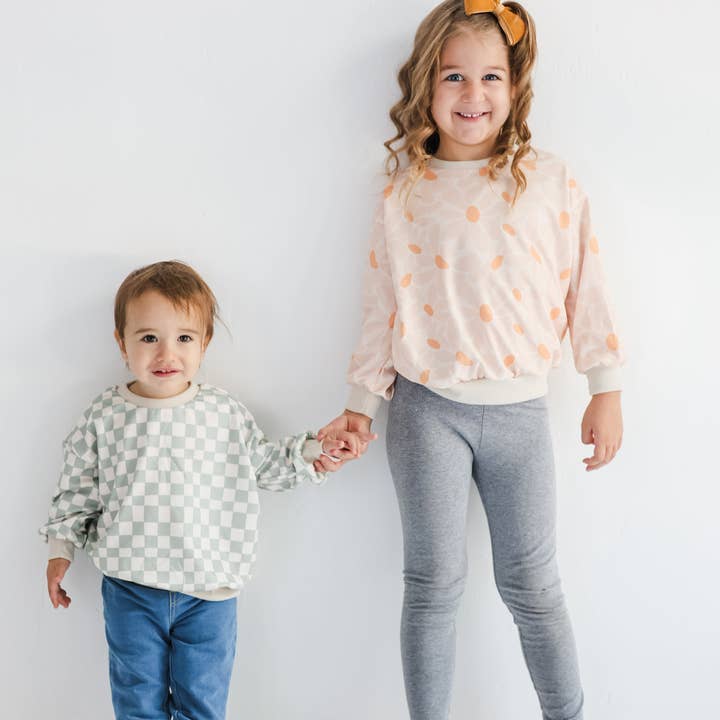 Celebrate Your Tribe - Wholesale Sweatshirt - Kids - Wavy Check Pullover2