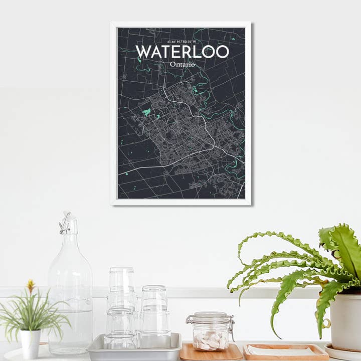 OurPoster.com - Wholesale Poster - Waterloo City Map Poster178