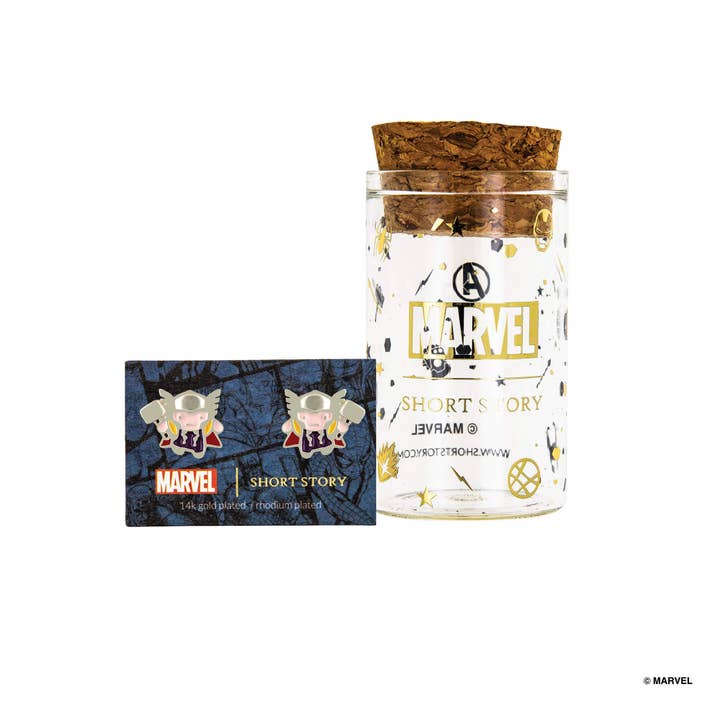 Short Story – wholesale Stud/post earrings – Marvel Epoxy Earring Thor2