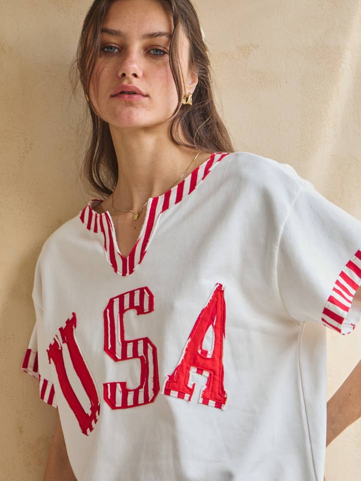 French Terry top met korte mouwen voor wholesale door Oddi